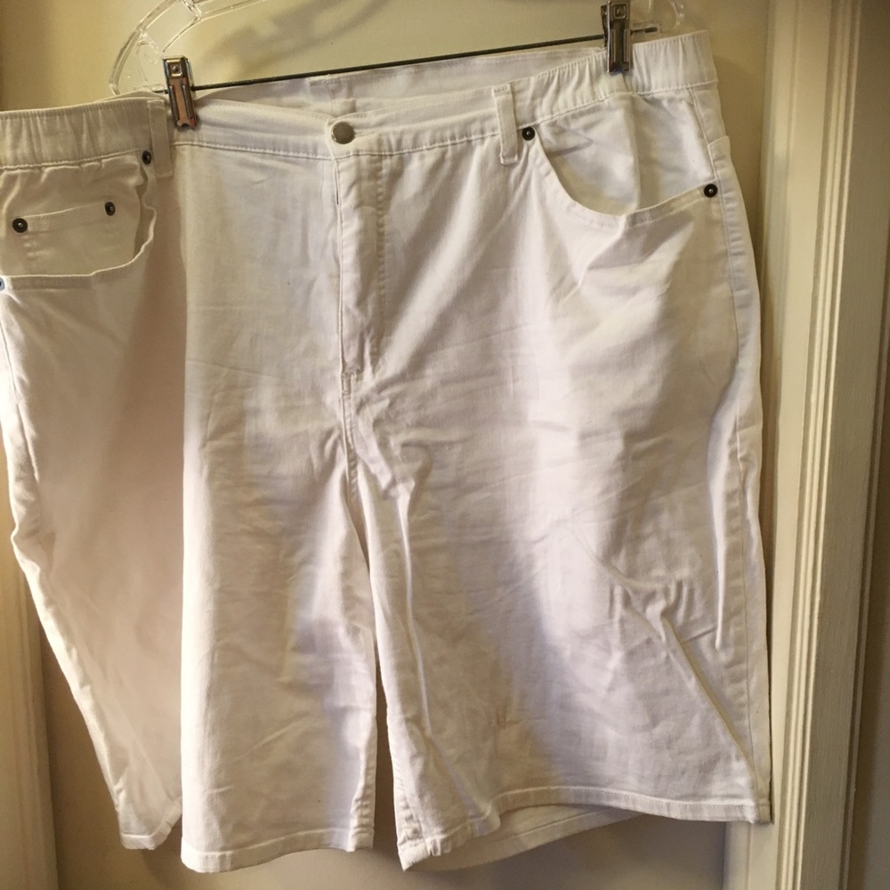 White Denim Shorts